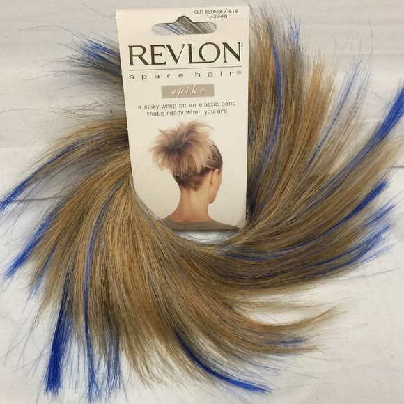 Blonde Blue Spike Hair Wrap - Picture 3 of 7